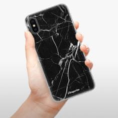 iSaprio Silikónové puzdro - Black Marble 18 pre Apple iPhone X