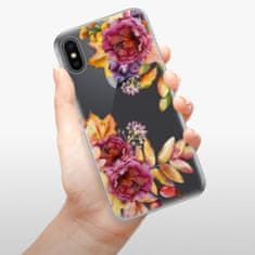 iSaprio Silikónové puzdro - Fall Flowers pre Apple iPhone X