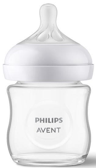 Philips Avent Fľaša Natural Response sklenená 120 ml, 0m+