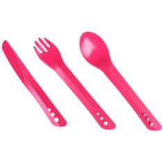 Lifeventure Príbor Lifeventure Ellipse Cutlery Set, Pink