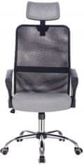 Mercury kancelárská stolička PREZMA BLACK GREY čierna/sivá