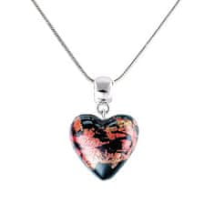 Lampglas Romantický náhrdelník Passionate Heart s 24-karátovým zlatom v perle Lampglas NLH30