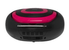 Denver Bluetooth boombox TCL-212BT PINK s FM rádiom / CD / USB vstupom