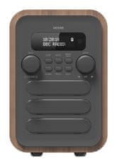 Denver DAB-48GREY - rádio DAB+ rádio s integrovaným FM rádiom a funkciou Bluetooth