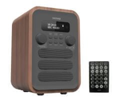 Denver DAB-48GREY - rádio DAB+ rádio s integrovaným FM rádiom a funkciou Bluetooth