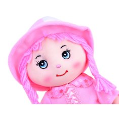 JOKOMISIADA Handrová bábika v klobúku, 28 cm