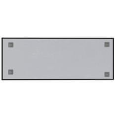 Vidaxl Nástenná magnetická tabuľa čierna 80x30 cm tvrdené sklo