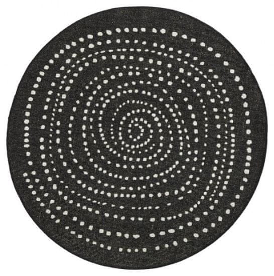 NORTHRUGS Kusový koberec Twin-Wendeteppiche 103109 schwarz creme – na von aj na doma