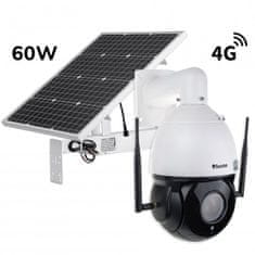 Secutek Otočná 4G PTZ IP kamera SBS-NC79G-30X so solárnym dobíjaním 60W / 40A