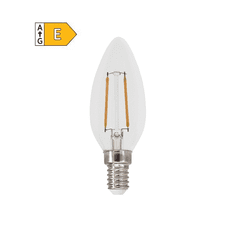 Diolamp LED Filament Candle žiarovka číra C35 2W/230V/E14/4000K/260Lm/360°