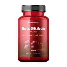 MOVit BetaGlukan 350 mg + Vitamín C, D3, Zinok Premium 60 kapsúl