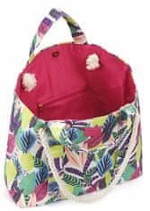 Dámska plážová taška + plážová podložka 22030 pink