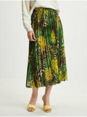 Guess Zelená dámska vzorovaná plisovaná midi sukňa Guess Abel XS