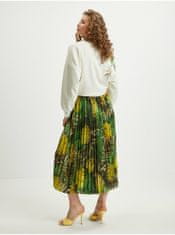 Guess Zelená dámska vzorovaná plisovaná midi sukňa Guess Abel XS