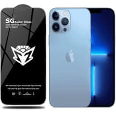 IZMAEL Ochranné sklo SG Super pre Apple iPhone 13/iPhone 13 Pro/iPhone 14 - Čierna KP24134