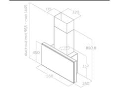 Elica Komínový odsávač pár PLAT BL/F/55