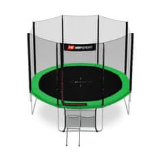 Hs Hop-Sport Trampolína 10ft (305 cm) zelená s vonkajšou sieťou - 4 nohy