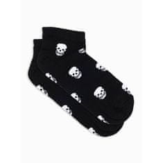 OMBRE Pánske ponožky U177 - čierne / biele MDN20609 43-46
