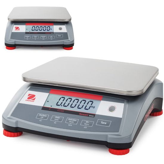 shumee Priemyselná kompaktná elektronická váha RANGER 3000 3kg / 0,1g - OHAUS R31P3