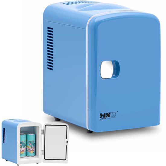 shumee Mini izbová chladnička s funkciou ohrevu 12 / 240 V 4 l - modrá