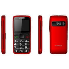 Aligator Mobilný telefón A675 Senior - červený