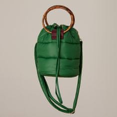 Yunyinrose Zelená prešívaná taška Nara v tvare tašky