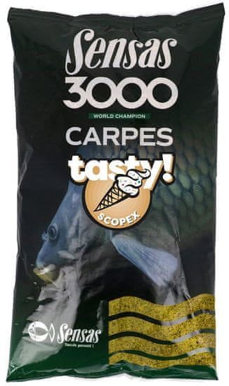 Sensas Kŕmna zmes 3000 Carp Tasty Scopex 1kg