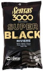 Sensas Kŕmna zmes 3000 Super Black River 1kg