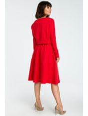 BeWear Dámske midi šaty Youdon B087 červená XL