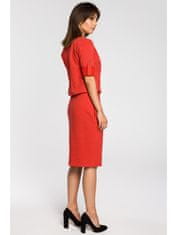 BeWear Dámske mini šaty Yi B056 červená L