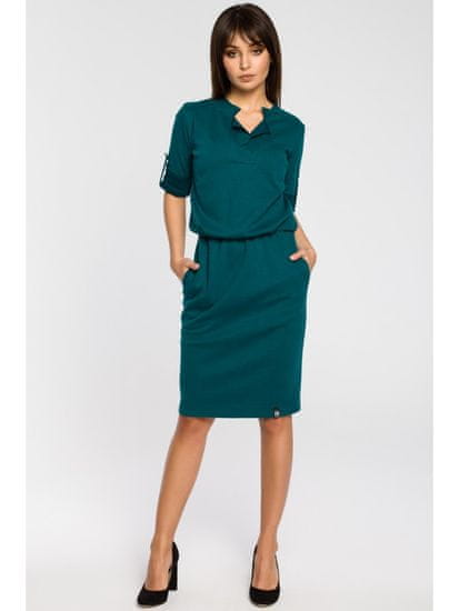 BeWear Dámske mini šaty Yi B056 zelená