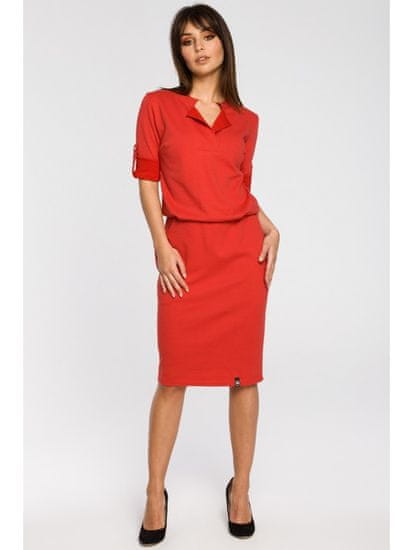 BeWear Dámske mini šaty Yi B056 červená