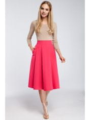 Made of Emotion Dámska midi sukňa Sherap M302 ružová XL