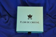 Flor de Cristal Náušnice Violeta