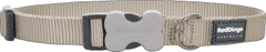 RED DINGO Nylonový obojok classic sivý XS sivá