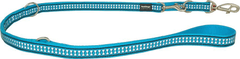 RED DINGO Reflexné prepínacie vodítko tyrkysové 20 mm modrá