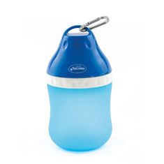 RECORD Cestovná fľaša na vodu s miskou pre psa veľká modrá