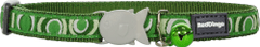 RED DINGO Nylonový obojok pre mačku circadelic zelený