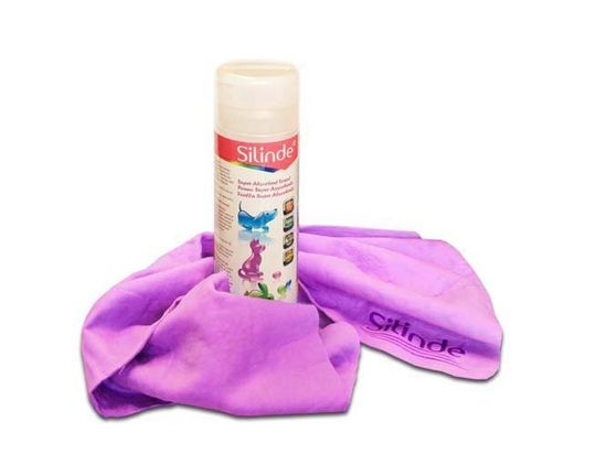 Silinde Superabsorčný uterák pre psa alebo mačku fialový