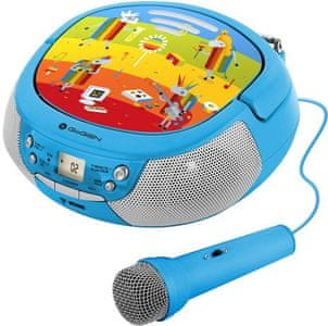 pekný prehrávač gogen déčko prehrávač karaoke mikrofón usb vstup Bluetooth slúchadlový výstup cd mechanika