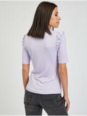 Orsay Světle fialové dámské tričko s krajkou L