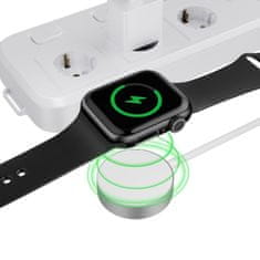 Tech-protect Ultraboost USB-C magnetická nabíjačka na Apple Watch 1.2m, biela