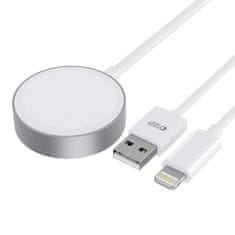 Tech-protect Ultraboost USB magnetická nabíjačka na Apple Watch + Lightning 1.5m, biela