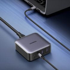 Ugreen CD327 GaN sieťová nabíjačka 2x USB / 2x USB-C 65W, šedá