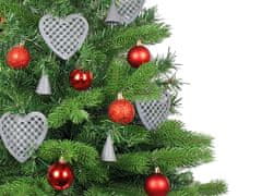 LAALU Sada vianočných ozdôb 43 ks v boxe SRDCA VIDIEKA na vianočné stromčeky do 100 cm