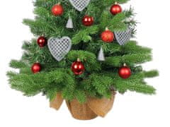 LAALU Sada vianočných ozdôb 43 ks v boxe SRDCA VIDIEKA na vianočné stromčeky do 100 cm