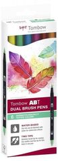 Tombow ABT Dual Pen Brush Sada obojstranných štetcových fixiek - Dermatologicaly 6 ks