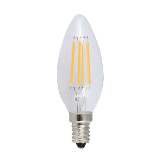 Diolamp LED Filament Candle žiarovka číra C35 6W/230V/E14/4000K/770Lm/360°
