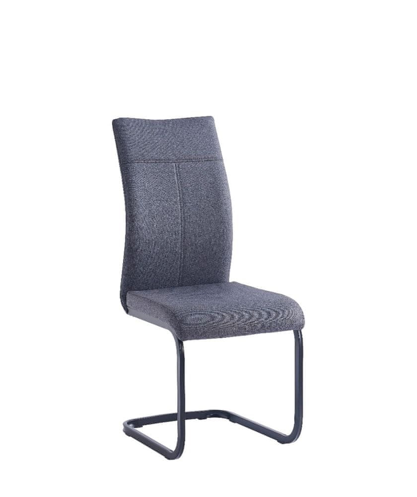 VerDesign COSMO jedálenská stolička, šedá/čierna
