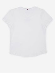 Tommy Hilfiger Biele dievčenské tričko Tommy Hilfiger 140